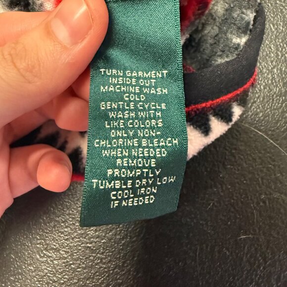 Lauren Ralph Lauren Active Red Native Womens Full Zip Jacket Size M Tribal Aztec - Picture 7 of 11